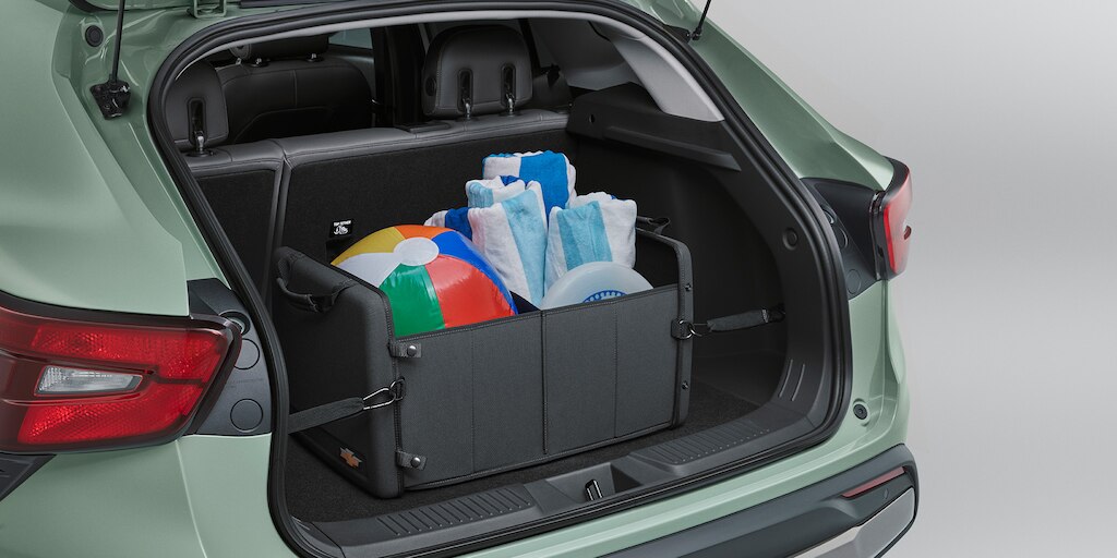 Organizador de cajuela con logo para tu SUV Chevrolet Trax 2025, deportiva y urbana